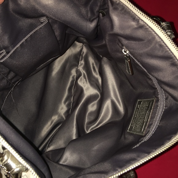 SOLD! COACH  Outline Signature Metallic GLAM Tote - Picture 5 of 8